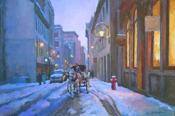 Old Montreal, 蒙特利尔老街 24x36", 2013 oil on canvas