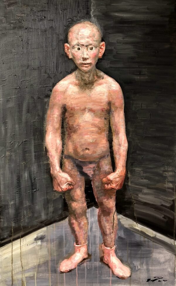 拳击手 30x48" oil on canvas